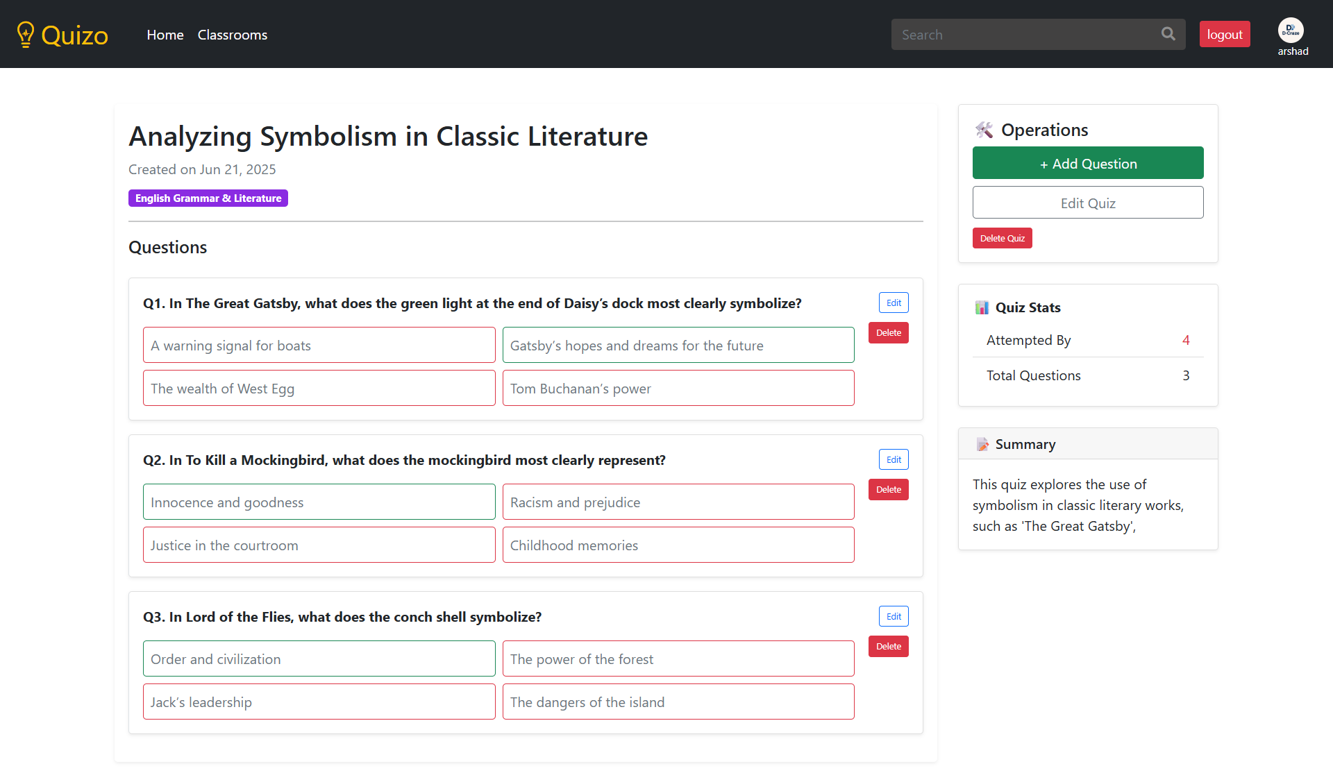 Project 1 Screenshot